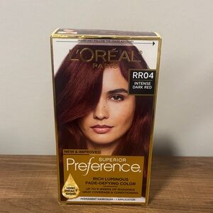 ❗️SALE ❗️ Loreal Paris Superior Preference Hair Dye RR04 Intense Dark Red NEW